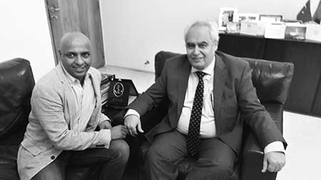 Shahriar Feroze with Turkish Ambassador Devrim Ozturk.