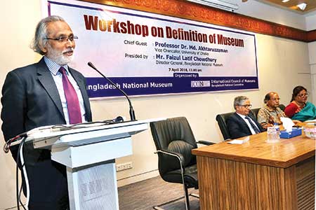 Faizul Latif Chowdhury, Director General of Bangladesh National Museum speaks at the event