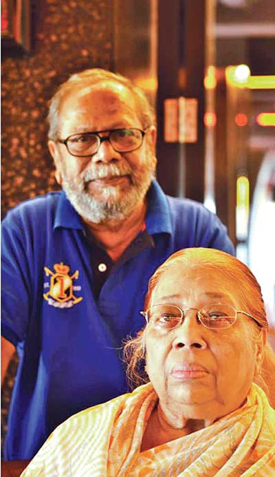 Murtaja Baseer with his late wife Amina Bashir