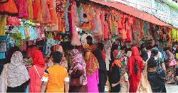 Eid shoppers crowd Rajshahi markets