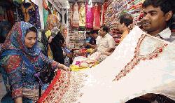 Indian dresses rule Rajshahi Eid market