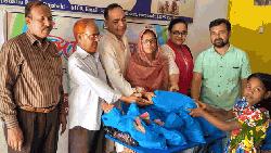 Eid materials given to 150 distressed children, women