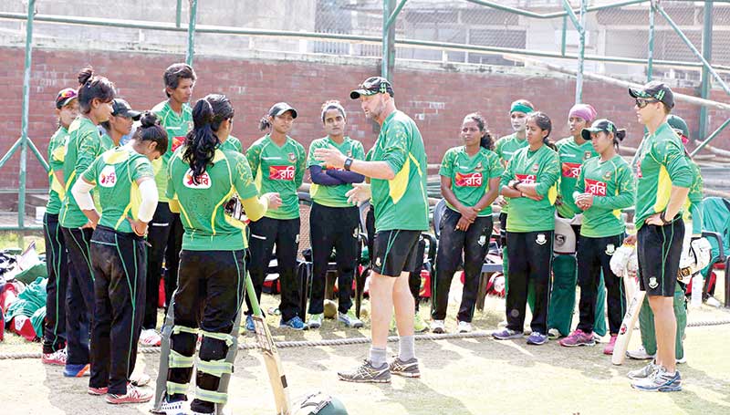 A file photo of Bangladesh National Women Cricket Team's practice session.	photo: BCB