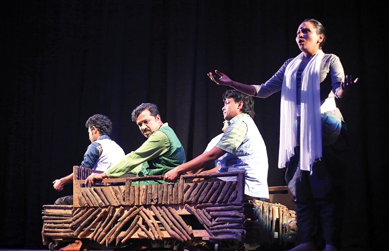A scene from the drama Hargaz