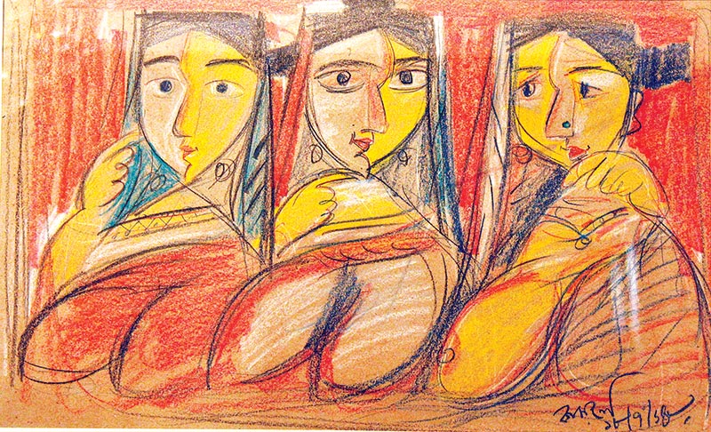 A mixed media by Quamrul Hassan 