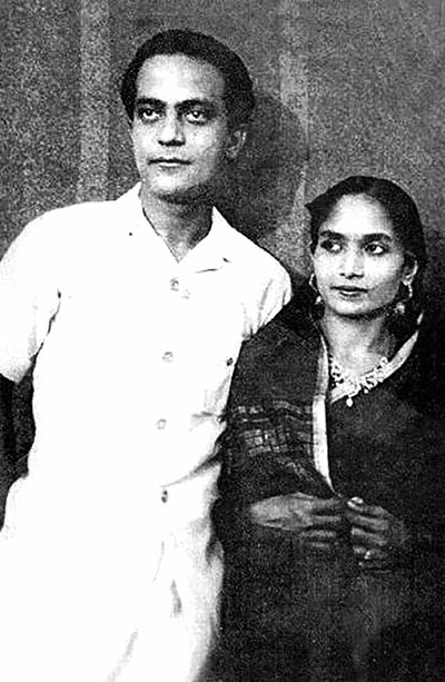 Bulbul Chowdhury with his wife Afroza Bulbul