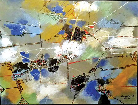 An artwork by Samarjit Roy Choudhury