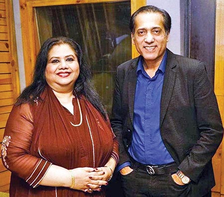 Runa Laila with Dhruba Guha