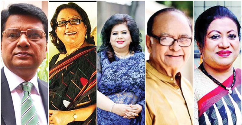 From left: Alamgir, Rozina, Runa Laila, Syed Hasan Imam and Suchanda are among the recipient of the award
