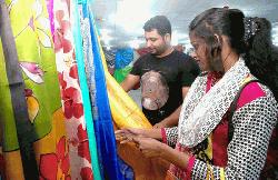 Silk shops attract young shoppers in Rajshahi