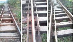 Rail bridge at Bagha turns risky