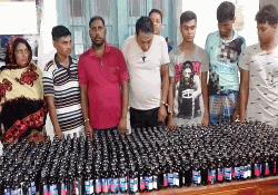 Indian citizen among 7 held with phensedyl