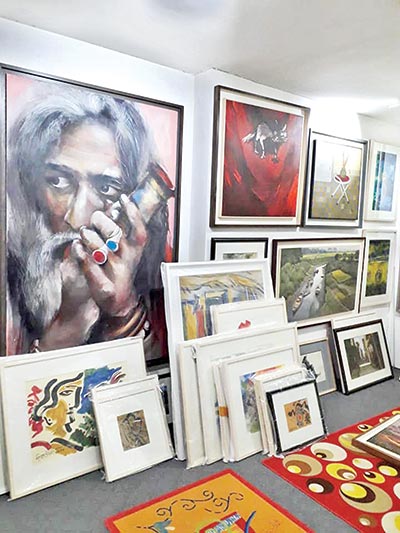 Painting on display at the gallery