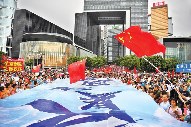 Rival rallies as Hong Kong’s divisions deepen