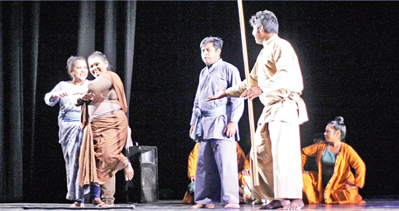 A scene from the play �Dhaboman�