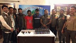 Two held with arms, drugs in Rajshahi