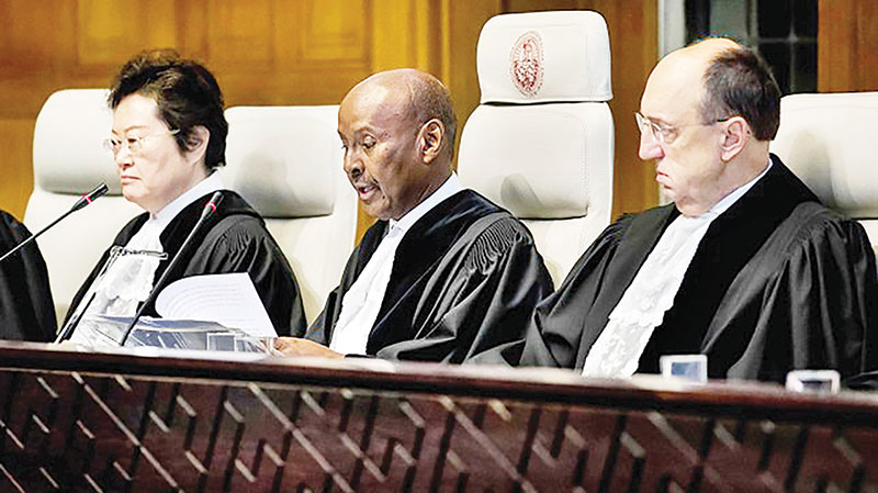 UN's International Court of Justice president Abdulqawi Yusuf chairs a three-day hearings of Myanmar's State Counsellor Aung San Suu Kyi on Rohingya genocide case, on December 10, 2019 in the Peace Palace of The Hague. The case, brought by the west African state of Gambia, is the first attempt to bring Myanmar to justice over its bloody 2017 military crackdown on the Rohingya Muslim minority. 	Photo: AFP