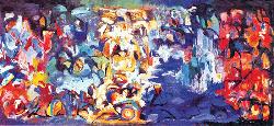 Nature, symbol and figural expressions merge into abstract expressionism