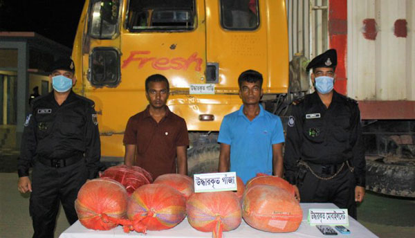2 held with 40kg hemp in Sirajganj