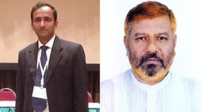 Bera upazila nirbahi officer (UNO) Asif Anam Siddique (left) and suspended Bera Municipality mayor Md Abdul Baten.