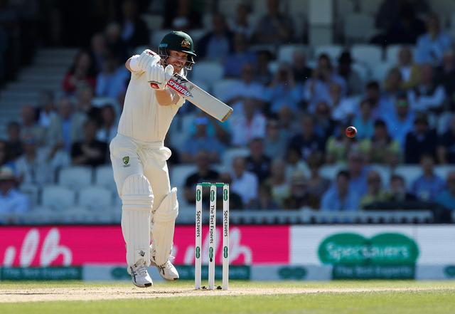 Cricket - Ashes 2019 - Fifth Test - England v Australia - Kia Oval, London, Britain - September 15, 2019 Australia's David Warner hits a four. File photo: Reuters
