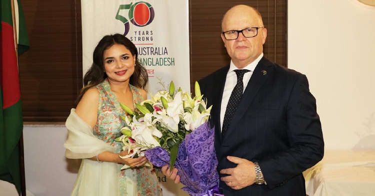 Australian High Commissioner to Bangladesh Jeremy Bruer has hosted a reception in honour of Bangladeshi-Australian Masterchef Australia grand finalist Kishwar Chowdhury marking the International Women's Day.