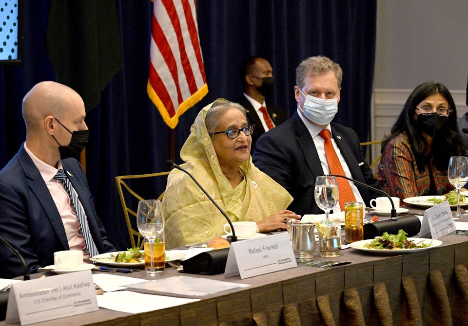 PM seeks larger US investments in Bangladesh
