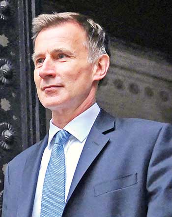 Jeremy Hunt new UK finance minister