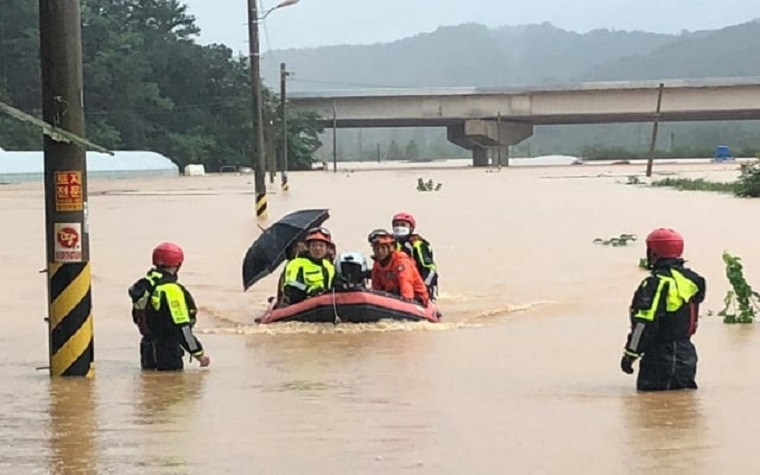 Heavy rains, flooding leave 26 dead in South Korea