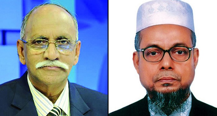 Bangladesh Kalyan Party chairman Maj Gen (Retd) Syed Muhammad Ibrahim and Bangladesh Muslim League (BML) chairman Zulfiqar Bulbul Chowdhury