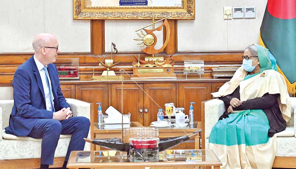 EU greets PM, pledges to take ties with BD to new heights
