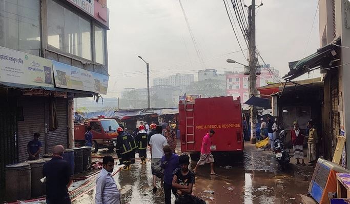 Tongi market fire brought under control