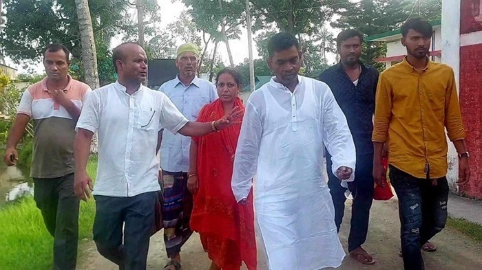 Mahmudul Alam alias Babu, prime accused of Jamalpur journalist Golam Rabbani Nadim murder case and suspended chairman of Sadhurpara union parishad, comes out of Jamalpur jail after he was granted bail by High Court on June 30 last.