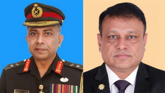 Ex-DGFI DG Md Saiful Alam (left) and Lt Gen Mojibur Rahman (right). Photo: Collected