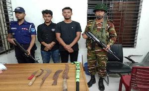 Joint forces operation: 2 robbers held with weapons in N'ganj