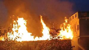 Fire breaks out in Sunamganj gas cylinder warehouse