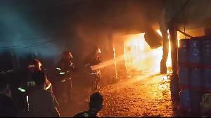 Fire in Sunamganj gas cylinder warehouse doused