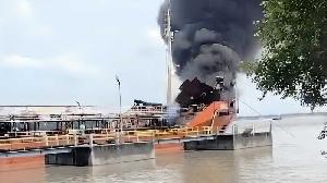 Fuel tanker catches fire at Ctg port, 2 bodies recovered