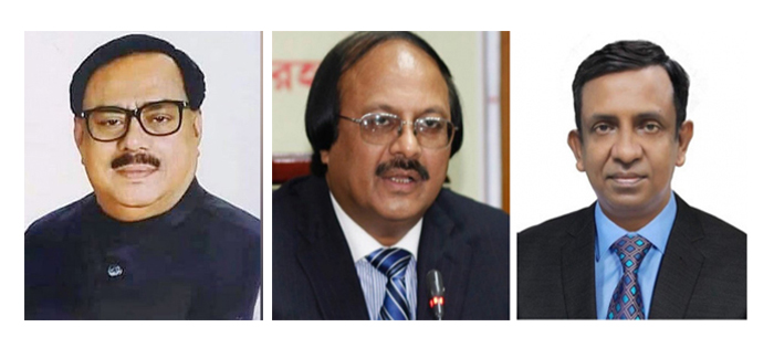 Sadhan Chandra Majumder (Left),  Md Nazibur Rahman (Centre), Md Aminul Islam Khan (Right).  Photo: Collected 