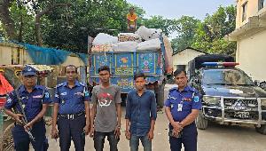 2 arrested with 10.5 tons of banned Polythene in Ashulia