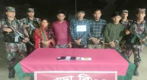 6 held while trespassing into India