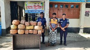 Two held with 48kg hemp in Naogaon