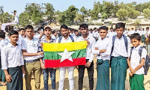 Rohingya youth hold rally demanding return to Myanmar