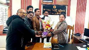 Kotalipara press club welcomes newly appointed UNO