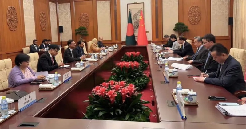 The meeting was held at a time when Bangladesh and China are preparing to celebrate the 50th anniversary of their diplomatic relations in 2025. Photo/Courtesy