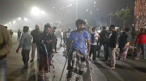 July Uprising victims protest in front of Pangu Hospital 