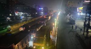 Five-kilometer traffic congestion on Dhaka-Ctg hwy in N'ganj  