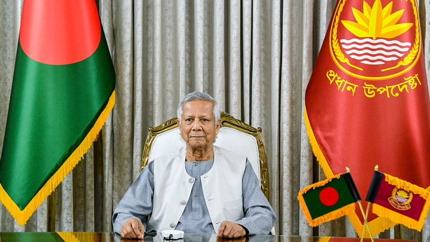 File photo of Chief Adviser Professor Muhammad Yunus.