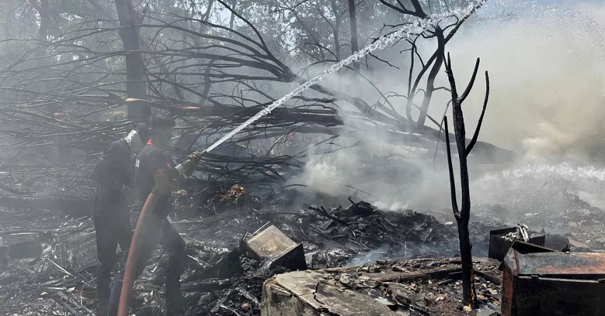  Rescuers work at the site of an airplane that crashed in India's northwestern city of Ahmedabad in Gujarat state, Thursday, June12, 2025. Photo: AP