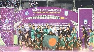Unbeaten Bangladesh crush Nepal to clinch SAFF U-20 Women's Title 